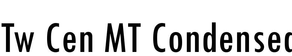 Tw Cen MT Condensed Yazı tipi ücretsiz indir